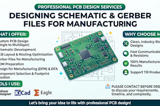 do arduino pcb design and layout with gerber files fast delivery