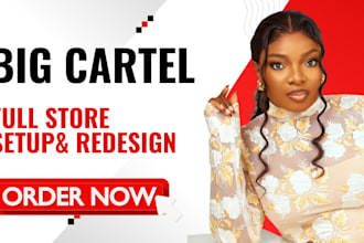 create ecommerce website using big cartel, shopify, shop4shif