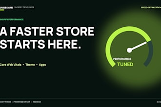 optimize shopify speed and improve core web vitals