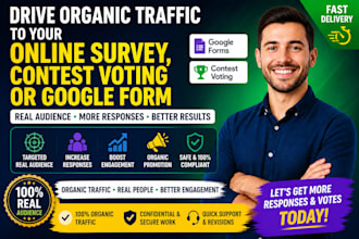 boost engagement for your survey, poll, contest or google form organically