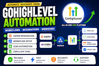 setup gohighlevel automation workflows and zapier integrations