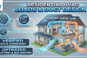professional hvac design, manual j load calc and manual d duct design