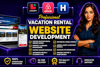 build a vacation rental website, airbnb website, and direct booking website