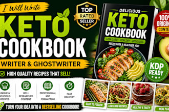 write a pro  keto diet cookbook with recipes for amazon KDP