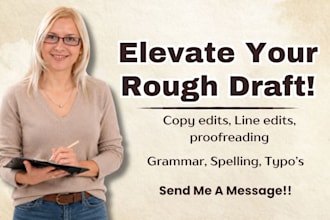 line edit historical fiction books, thriller, fantasy novel copy editing