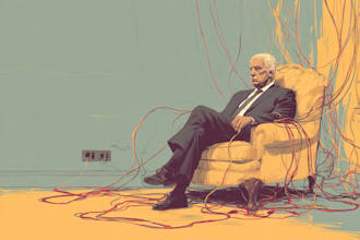 create a political or satirical cartoon