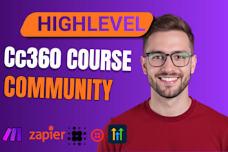 setup course creator 360 courses cc360 landing page sales funnel cc360 community