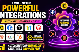 setup mailchimp facebook ads typeform ghl twilio claude zoho hubspot integration