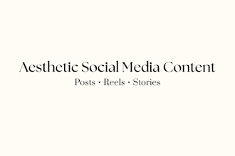 manage your social medias and create aesthetic content