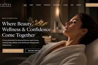 design wix beauty website wix medspa website wix salon website wix spa website