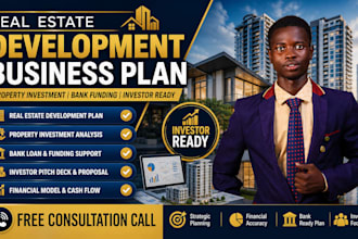 real estate development business plan property investment bank funding investor