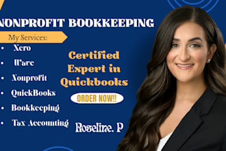 do nonprofit,charity,501c3, bookkeeping,cleanup, catchup in quickbooks,wave,xero