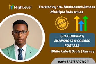 setup gohighlevel coaching snapshots and course portals