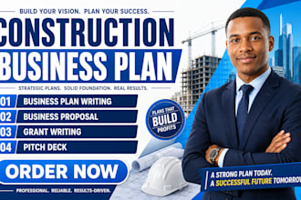 write construction business plan construction business plan writer proposal deck