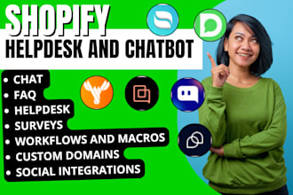 setup shopify helpdesk gorgias chatty ai moose ai dondy tidio reamaze chatbot