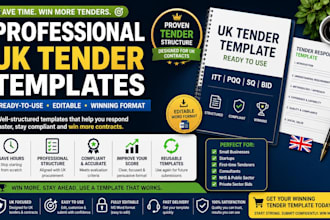 create UK tender bid template or proposal format
