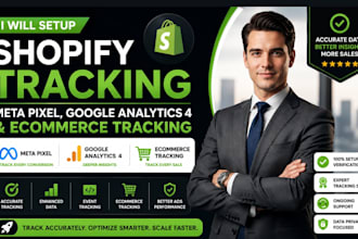 setup shopify tracking meta pixel google analytics ecommerce tracking