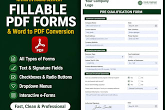 create fillable PDF form convert word document to interactive fillable PDF form