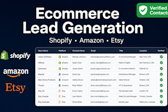 ecom lead generation for shopify amazon store owners
