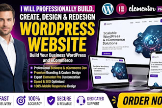 fix webseite wordpress, ecommerce website, elementor and develop your business