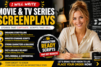 write movie script screenplay screenwriting script writing tv series tv series