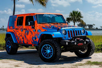 create racing car wrap, itasha wrap design