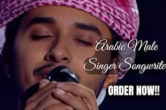 be your male vocalist singer, male arabic singer, male pop singer, edm producer