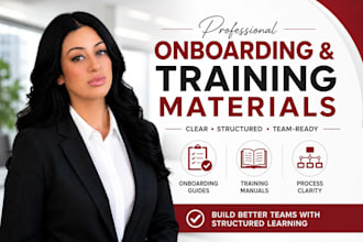 create onboarding and training materials for your business