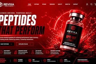 build peptide website, fda compliant peptide website woocommerce peptide website