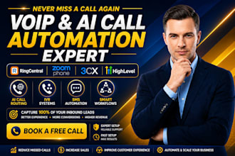 setup ringcentral quo zoom phone 3cx ghl ai call routing IVR sms automation