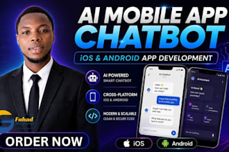 develop ai mobile app, chat bots, custom IOS android applications mobile app