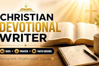 write a powerful christian book, devotional, or prayer book
