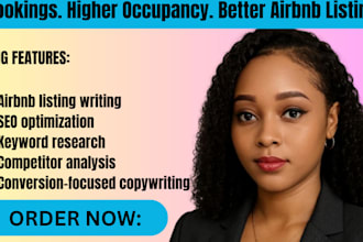 create a high converting airbnb listing to increase your occupancy rate