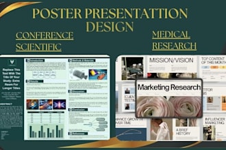 design scientific, medical, academic research conference poster presentation