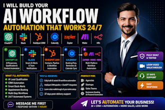 integrate chatgpt slack hubspot CRM calendly zapier make n8n workflow automation