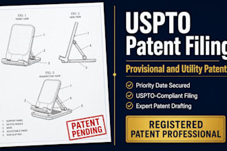 file your uspto patent application for utility or provisional patent