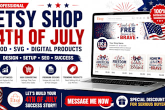 design etsy shop 4th of july print on demand etsy digital svg etsy listing