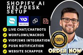 setup shopify helpdesk reamaze commslayer gorgias tidio willdesk chatway crisp