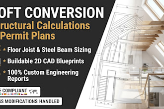 do loft conversion structural calculations and permit plans