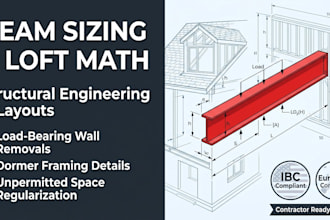 do loft conversion structural steel beam sizing and calculations