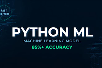 build python ml models for prediction and data analysis