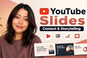 design youtube slides, content presentation, storytelling video slides