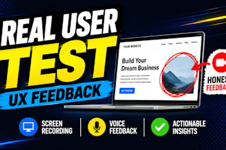 test your website and record a real user experience UX feedback video