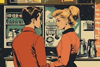 comic book illustration with comic book illustrator