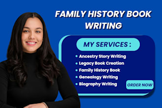 write a professional family history book from your genealogy research