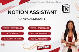 be your notion assistant and canva virtual assistant