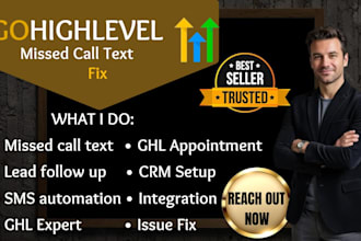 setup gohighlevel missed call text back ghl lead follow up highlevel automation