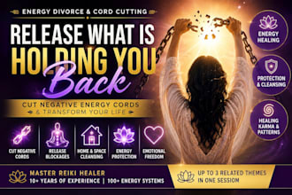 identify and remove negative energetic cords