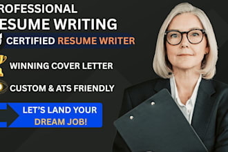 write a professional ats resume, CV, cover letter, resume writting, resume cv