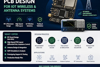 develop rf and high speed pcb for iot wireless and antenna systems
